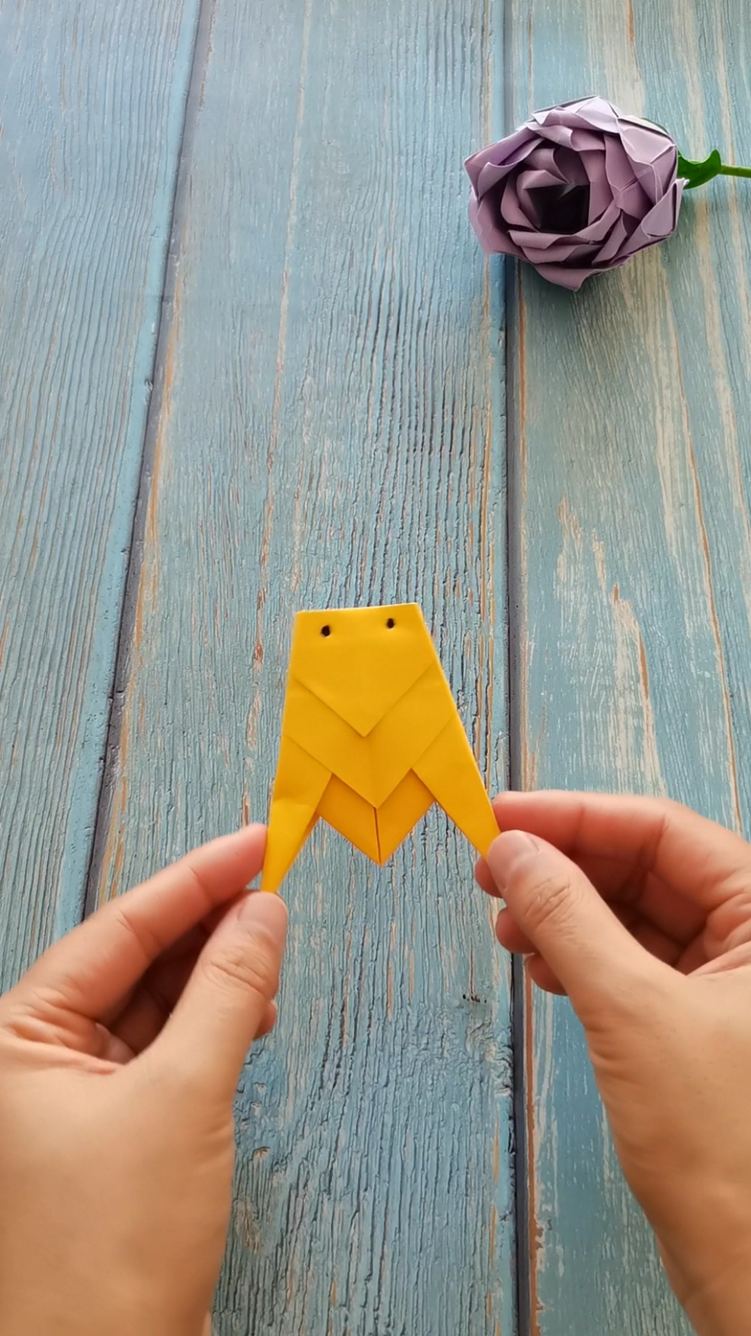 知了#超简单知了折纸,10秒学会