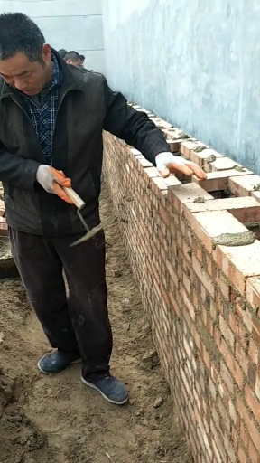 三一砌砖法之三七空斗墙!省砖材保温好,值得推广!
