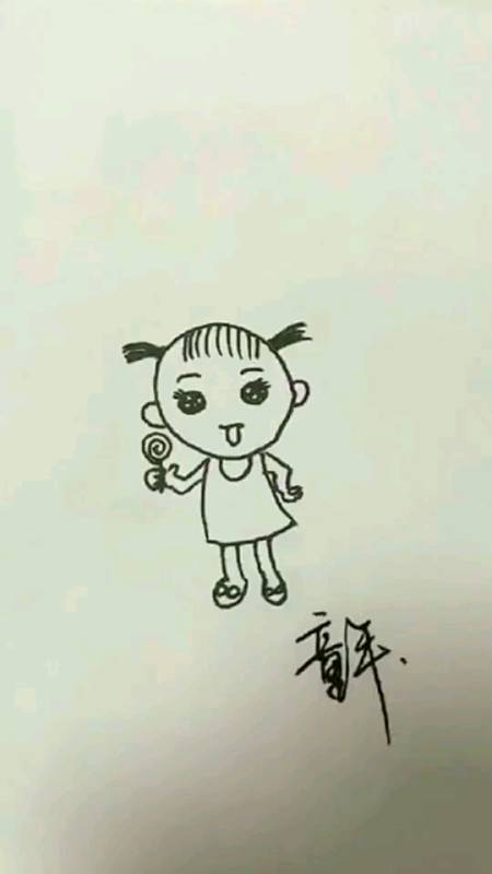 简笔画#女人的一生不容易,一定要爱护好自己