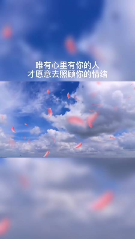 唯有心里有你的人,才愿意去照顾你的情绪,也唯有把你看得很重要的人