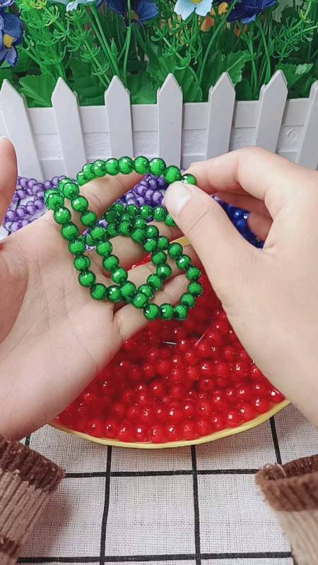 手工活#手工活串珠子.简单好做