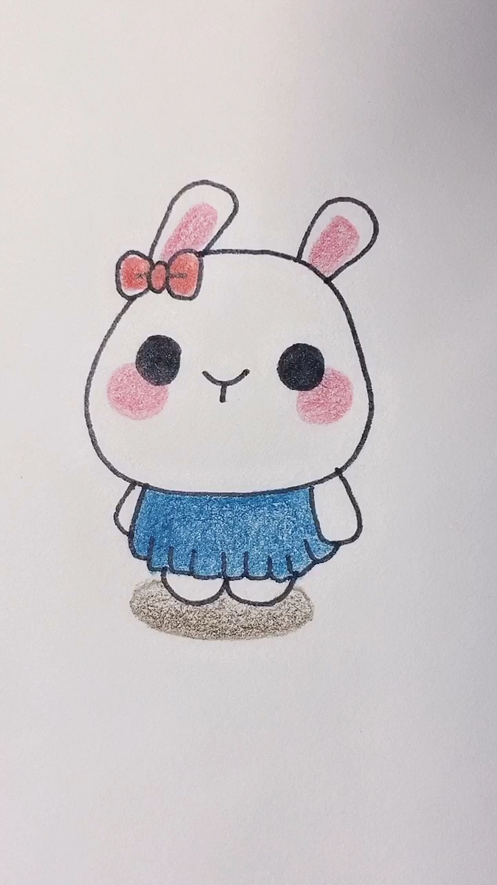 画画原来如此简单学画小兔子简笔画