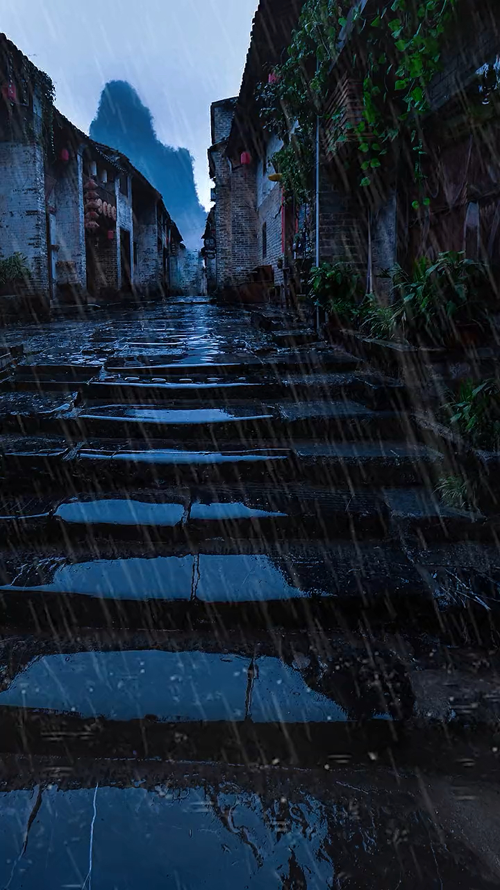 听雨是一种宣泄看雨是一种解压是这柔情古镇惹了骤雨浓墨惹了相思治愈