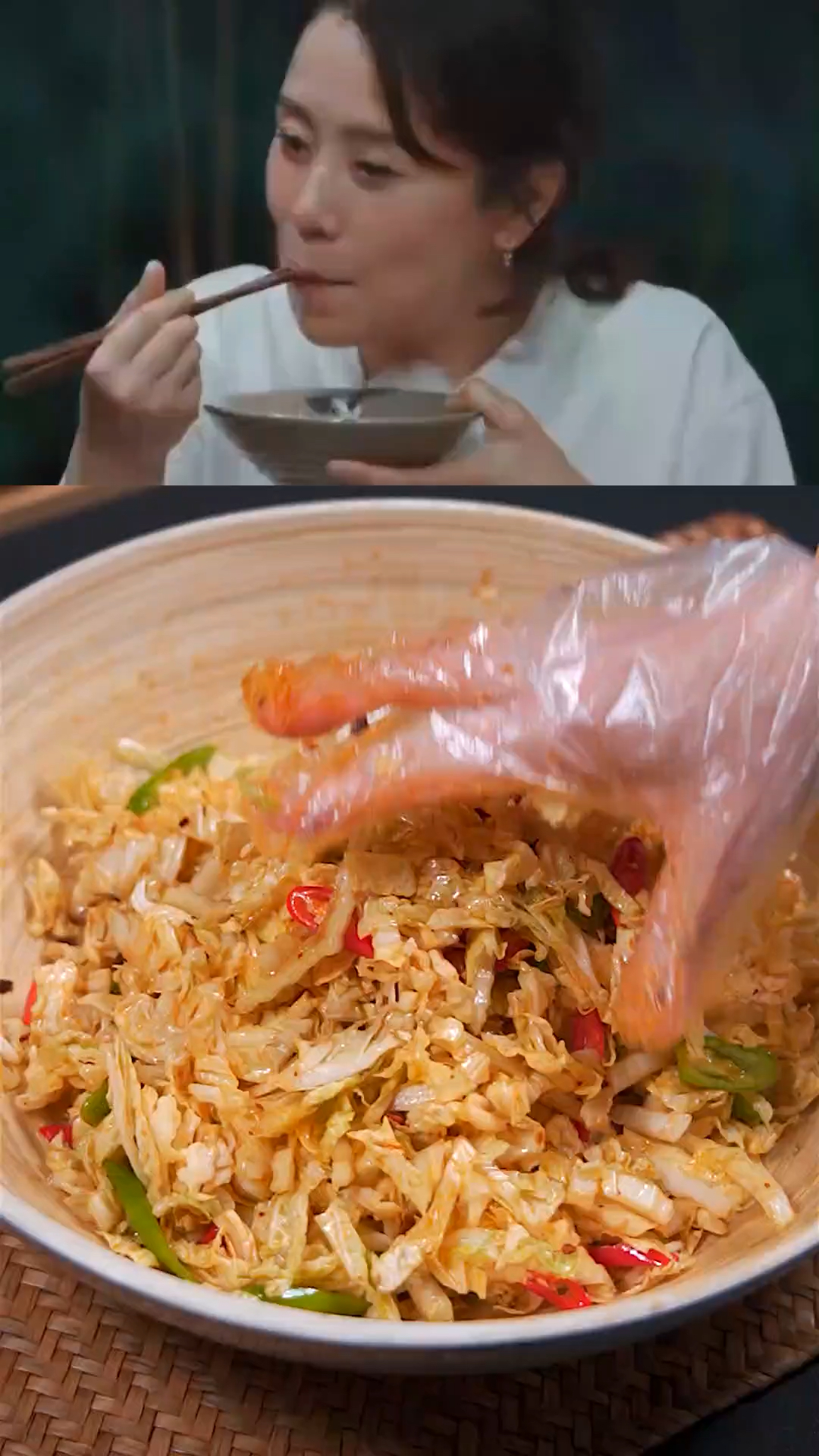 跟着黄磊学做凉拌娃娃菜,味道绝了-度小视