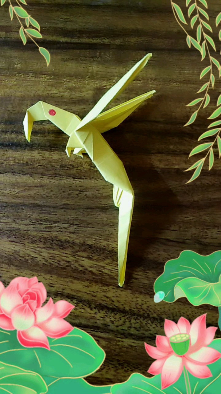 全民最牛手艺人#趣味折纸鹦鹉欣赏