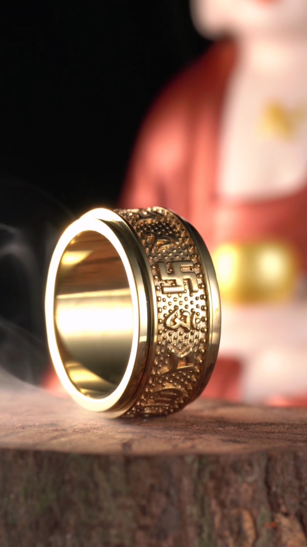 珠宝首饰#【珠宝工艺】佛戒来了～顺风顺水顺财神.