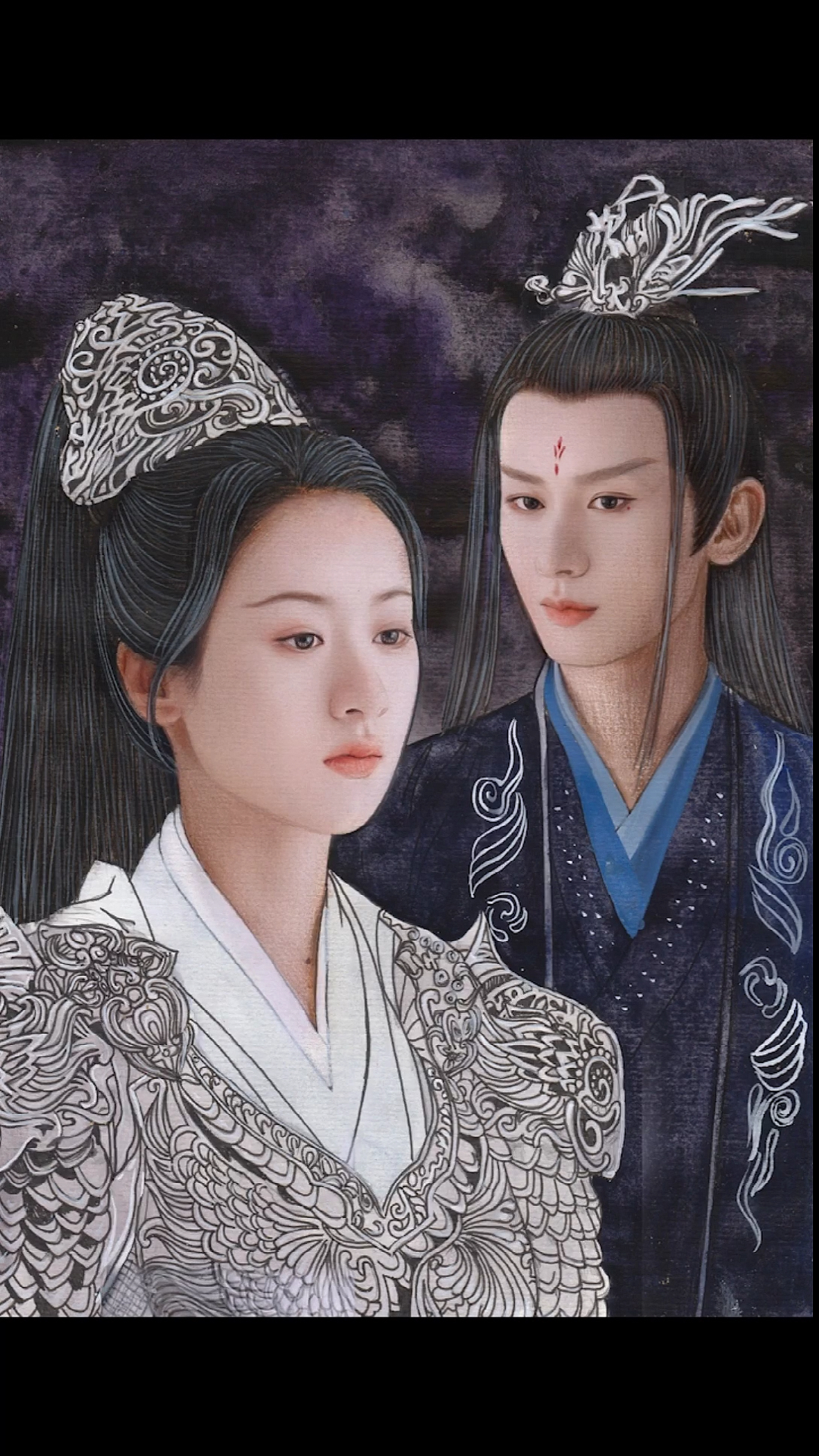 司凤#璇玑#成毅#袁冰妍#司凤璇玑好甜#水彩#彩铅如此简单