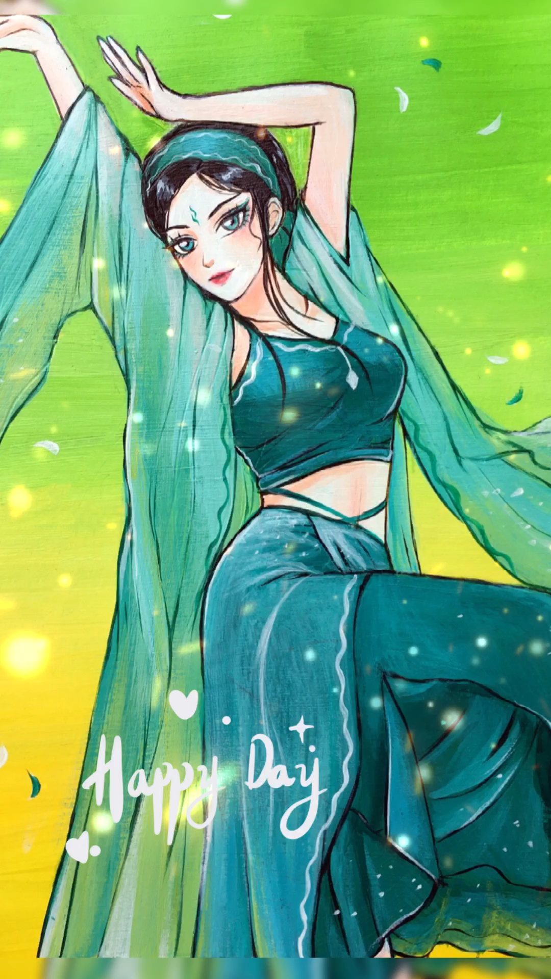 画画快看这柔软的身姿优美的舞步只有白蛇传小青才能做到吧