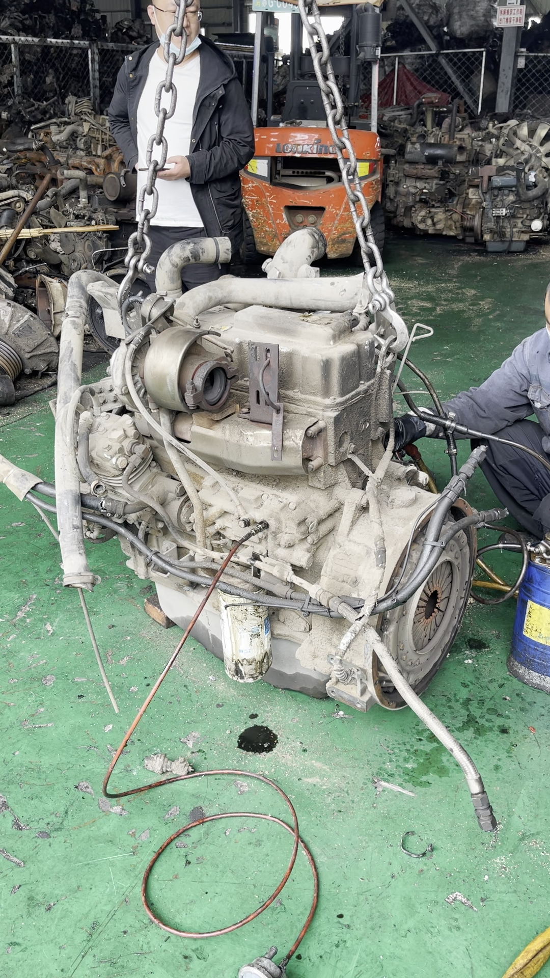 宇通客车玉柴4g200发动机测试视频