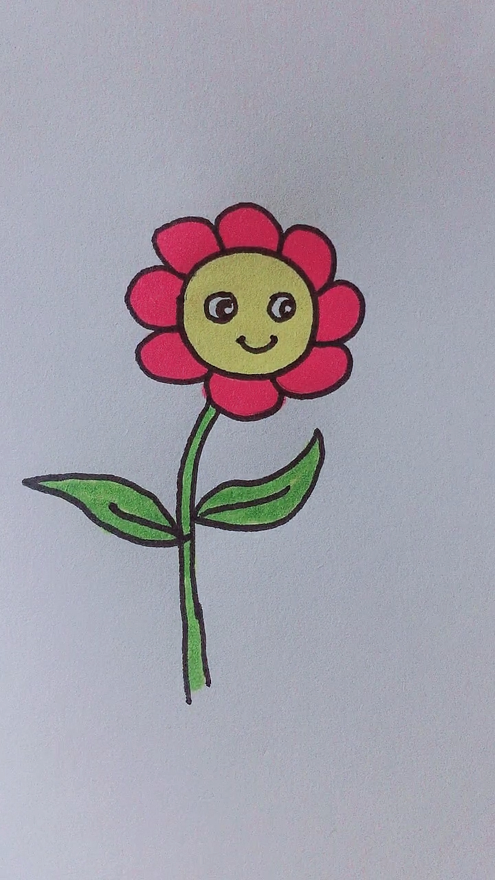 画画花朵简单画法图片