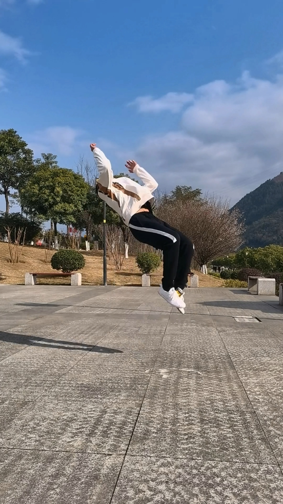 中华武术#双脚夹瓶后空翻还有谁模仿