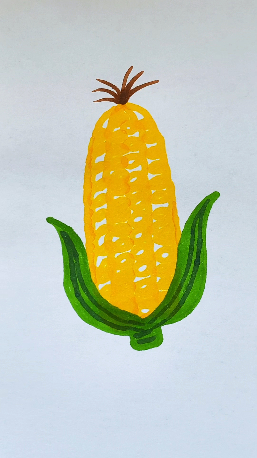 简笔画#马克笔画小玉米