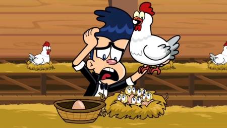 原创动漫#哈里和小白兔捡鸡蛋比赛哈里会碰到什么倒霉的事呢