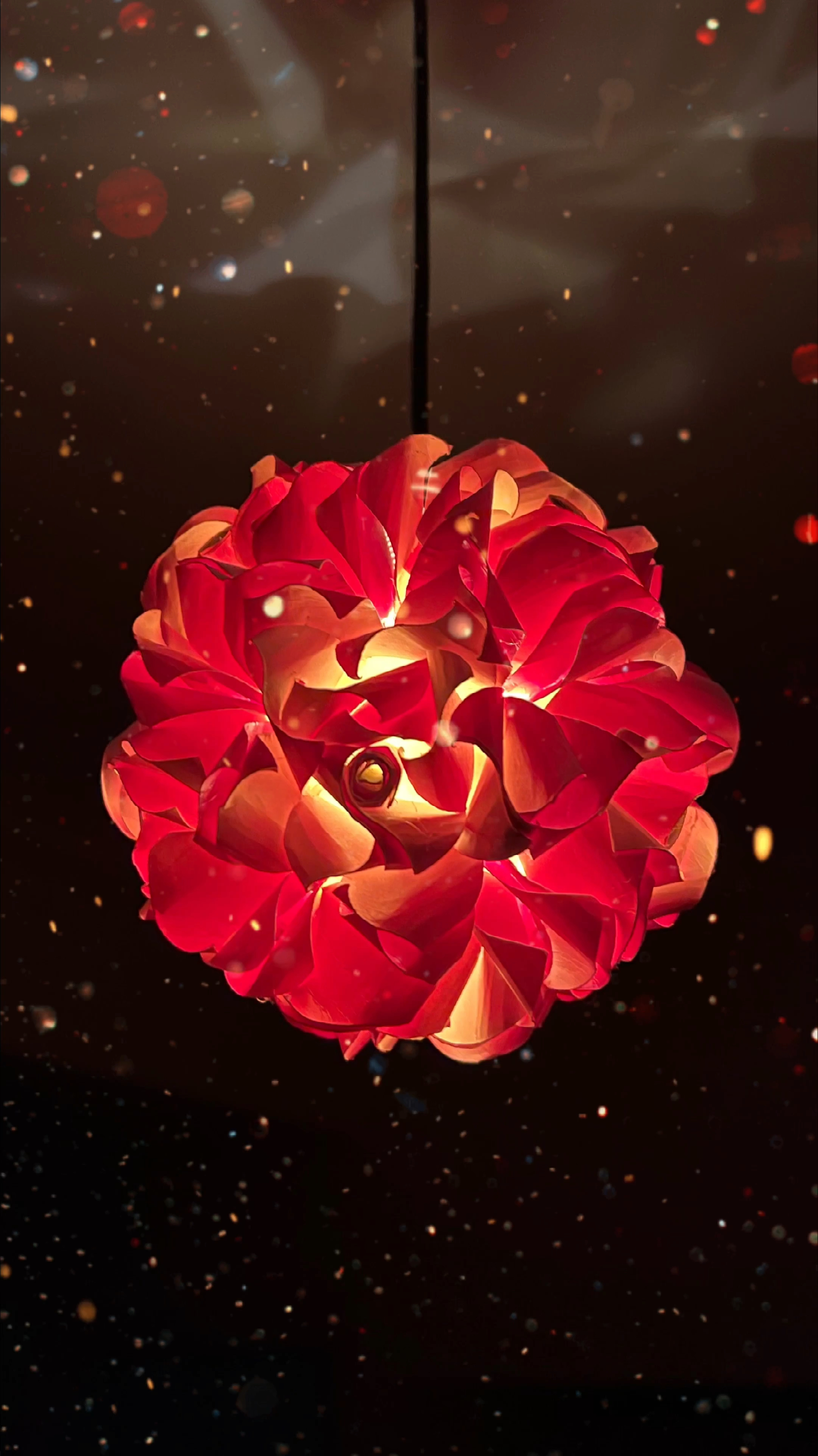 创意手工diy#用旧纸杯做一盏玫瑰花灯-度小视