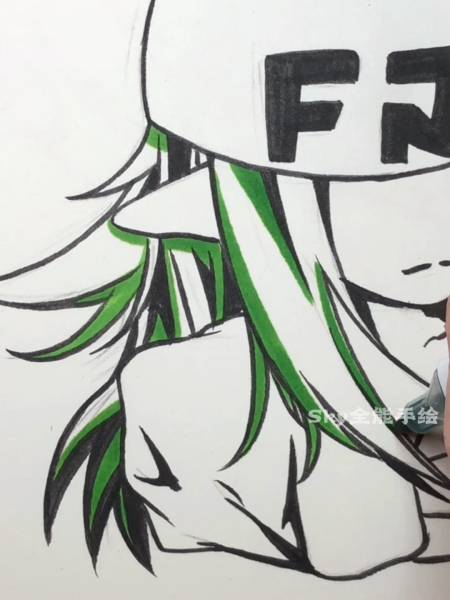 画画原来如此简单#手绘凹凸世界动漫人物蒙特祖玛过程技巧-度小视