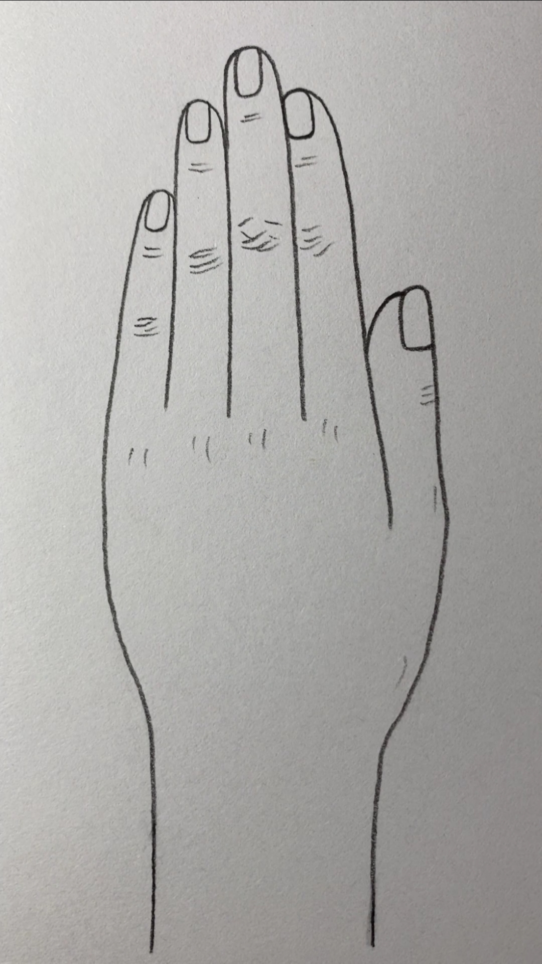用五个9画手背