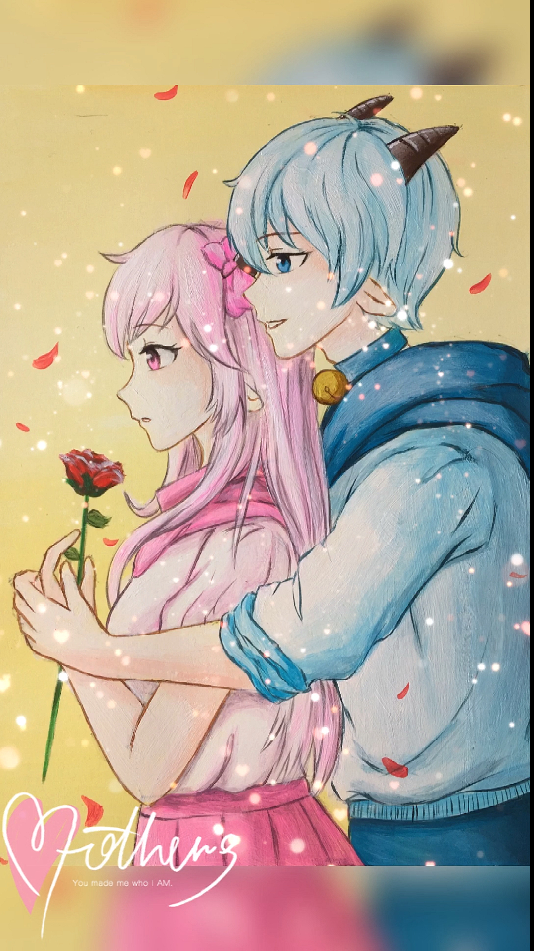 绘画#喜羊羊和美羊羊闹别扭了,看看他们是怎么和好的吧.-度小视