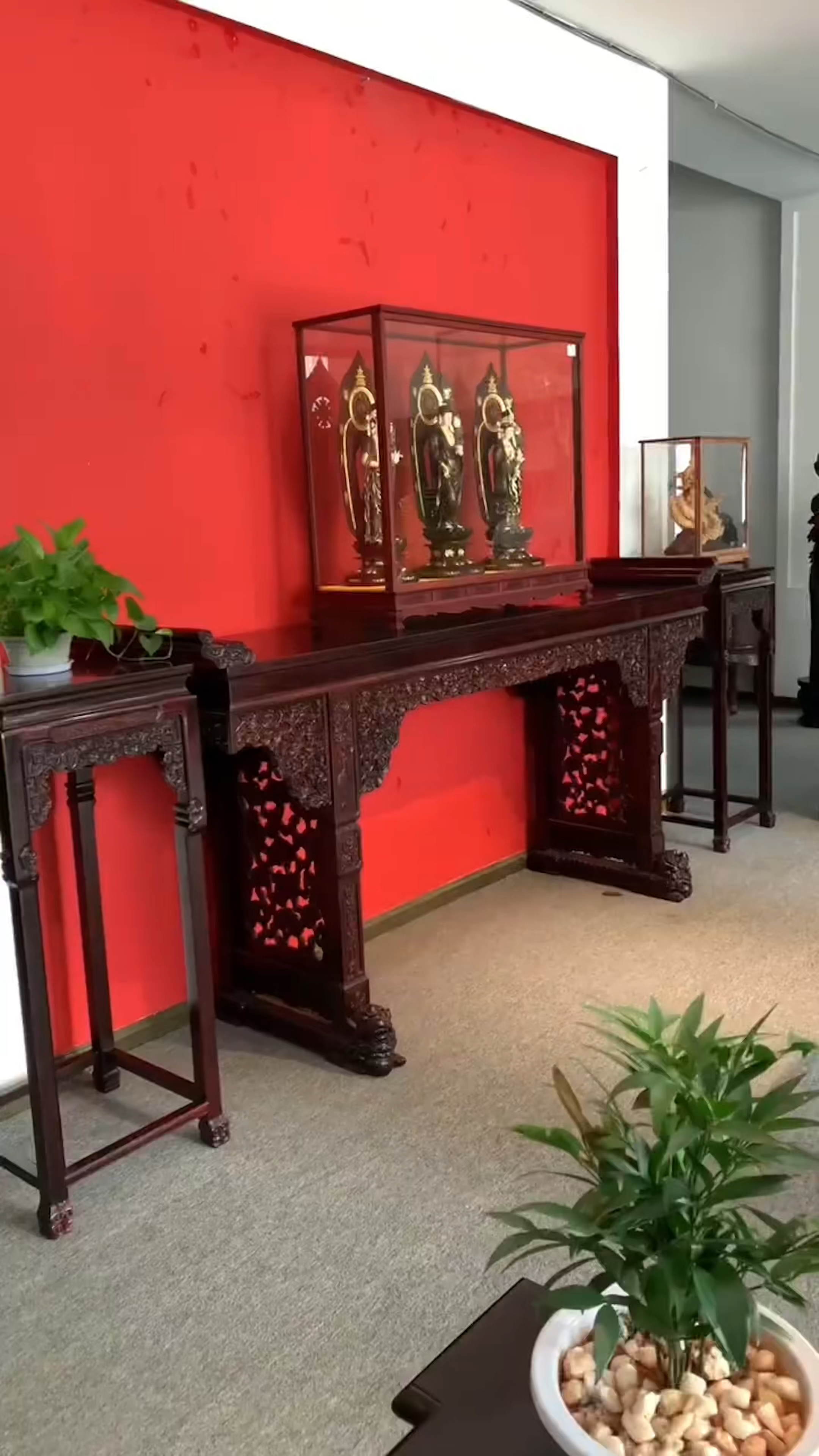 古典红木家具印度小叶紫檀中堂六件套