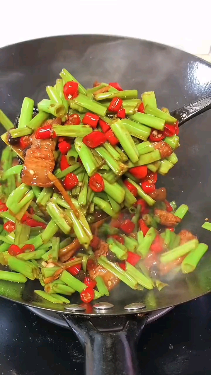 自制美食#空心菜炒肉