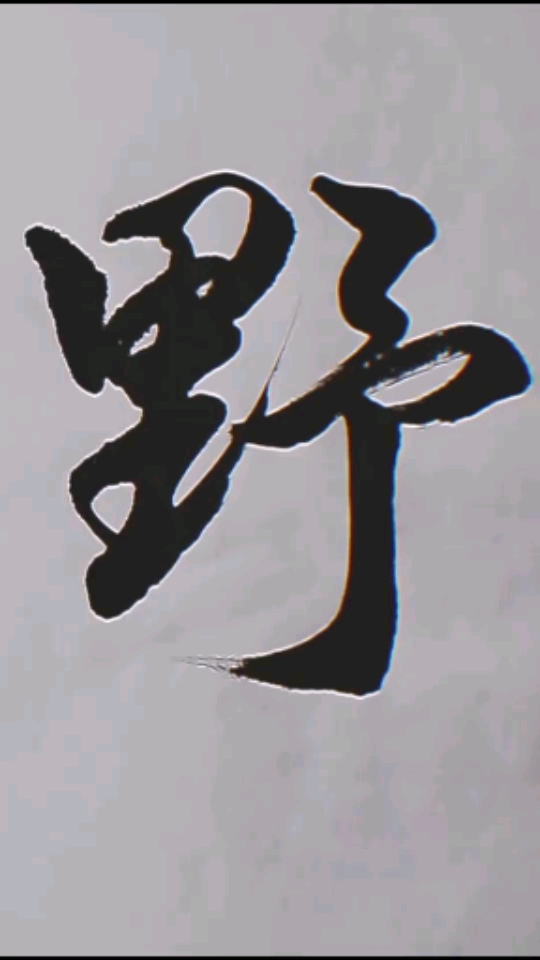 全民书法秀#这字野不野,看着就享受
