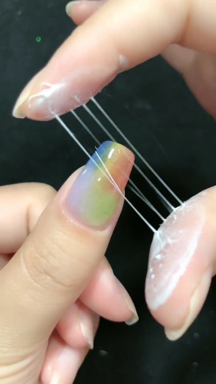 生活小技巧#彩虹甲做手指拉丝
