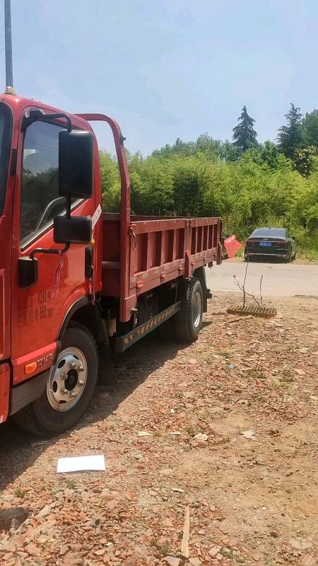 二手自卸车工程车#凯马凯捷四米二蓝牌平板自卸车-度小视