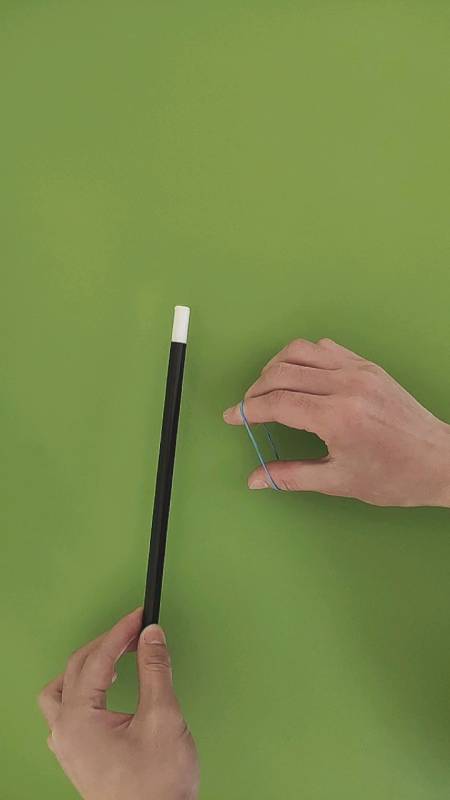 魔术教学#经典橡皮筋手法魔术教程.