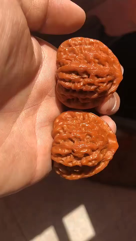 文玩核桃#佛肚玩半年,这皮质真牛-度小视
