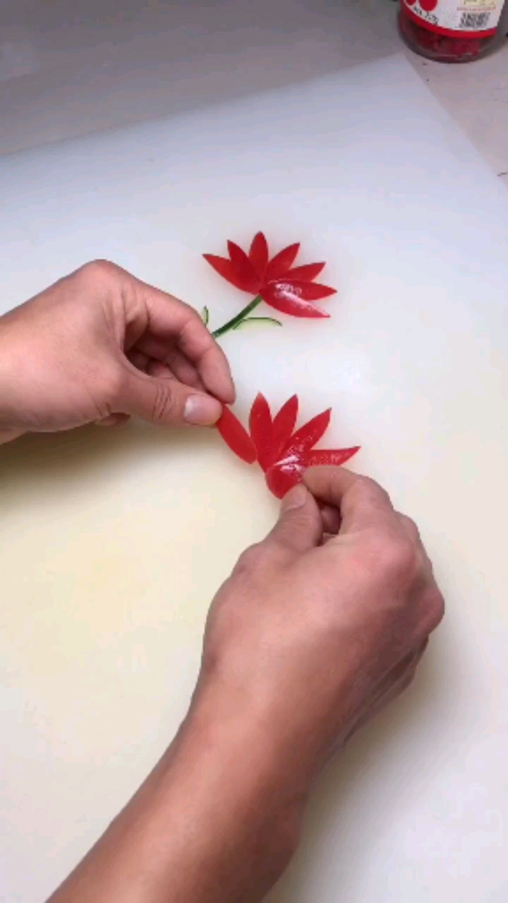 圣女果切法教学.价值千万教学手艺.分享给大家.七星级酒店教程.