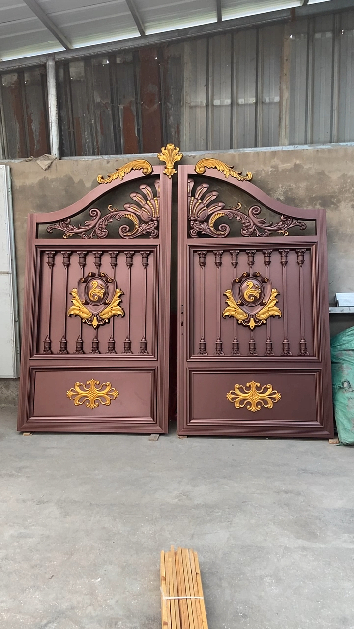 3米高度铝合金庭院门实拍!