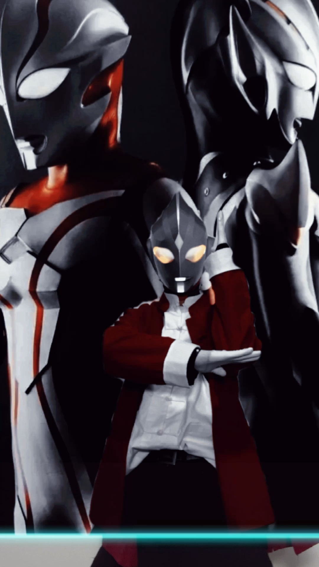 蓝线挑战#咏春迪迦,知道左右两边是哪些奥特曼吗