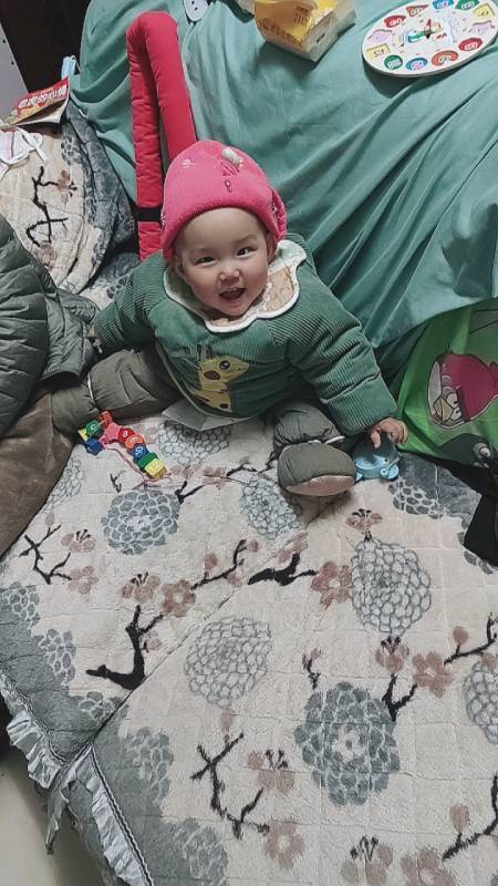 我的小宝贝rita#吃饱饭的宝宝笑成了一朵花