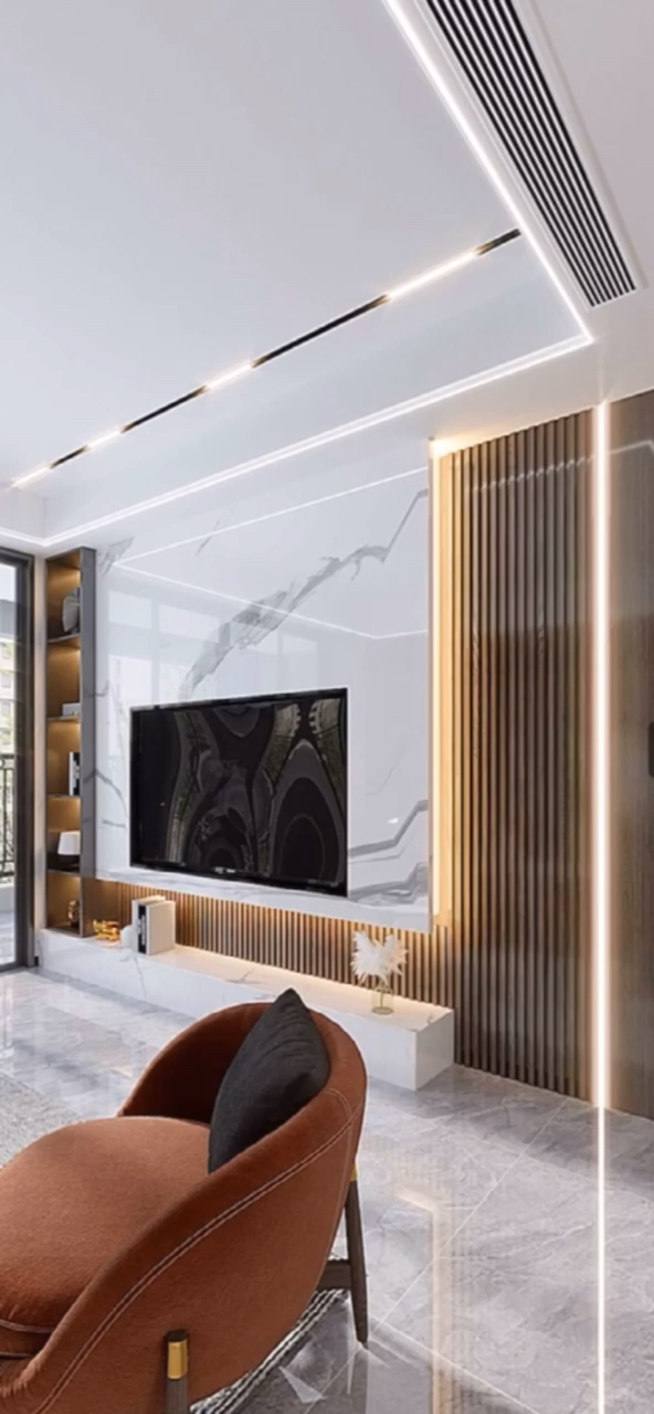 电视背景墙#今年最大气上档次的悬空背景墙