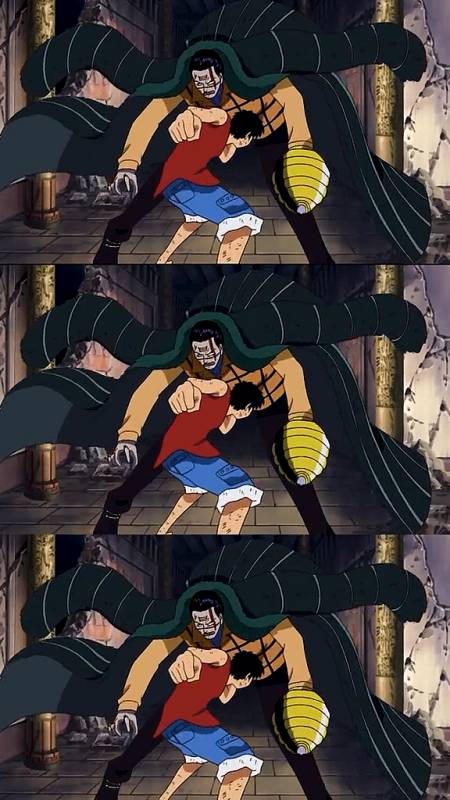 动漫#对谁都55开的老沙,被王路飞暴打