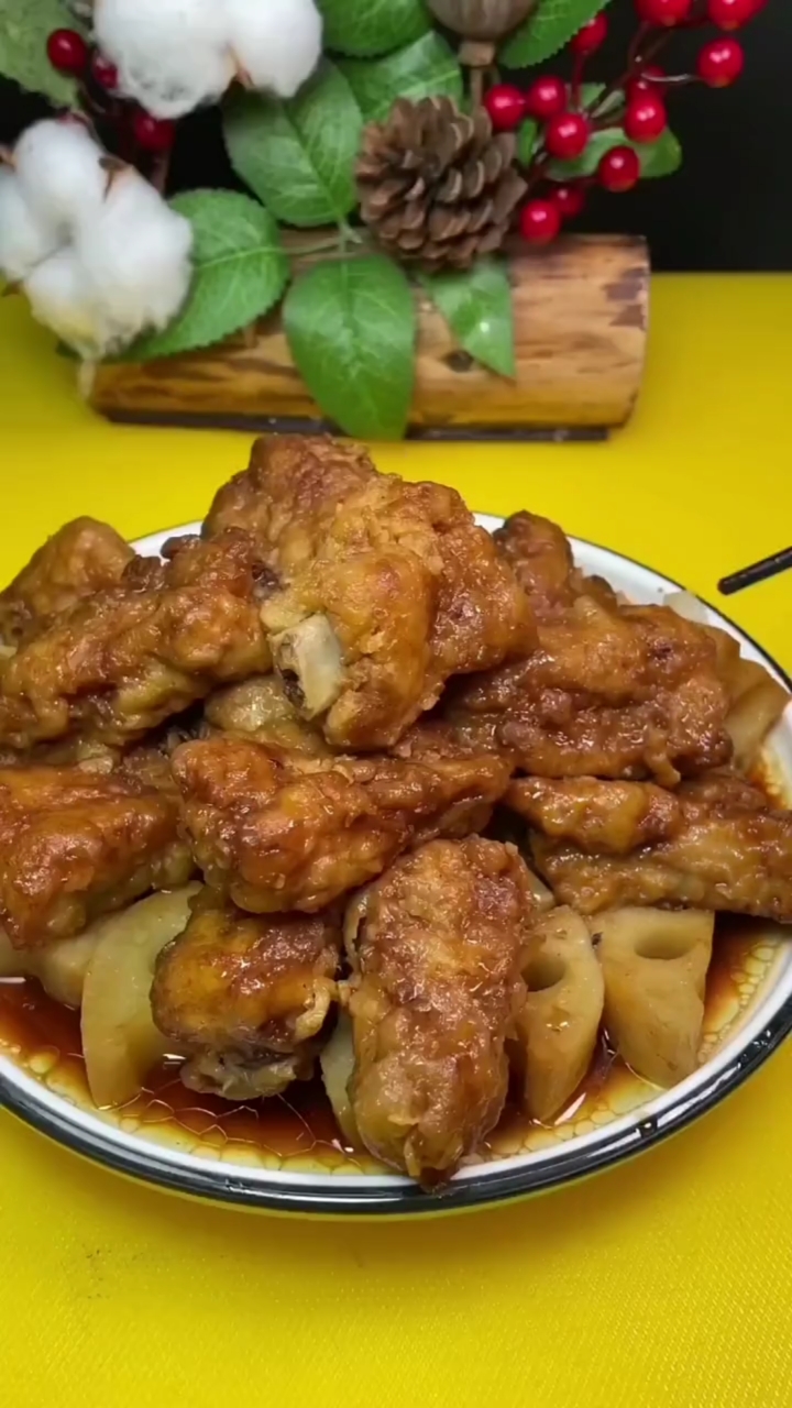 在家做个拿手菜#家庭版莲藕蒸排骨第五步