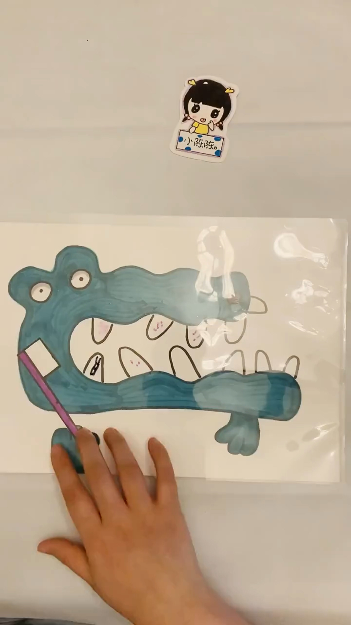 育儿#小鳄鱼刷牙