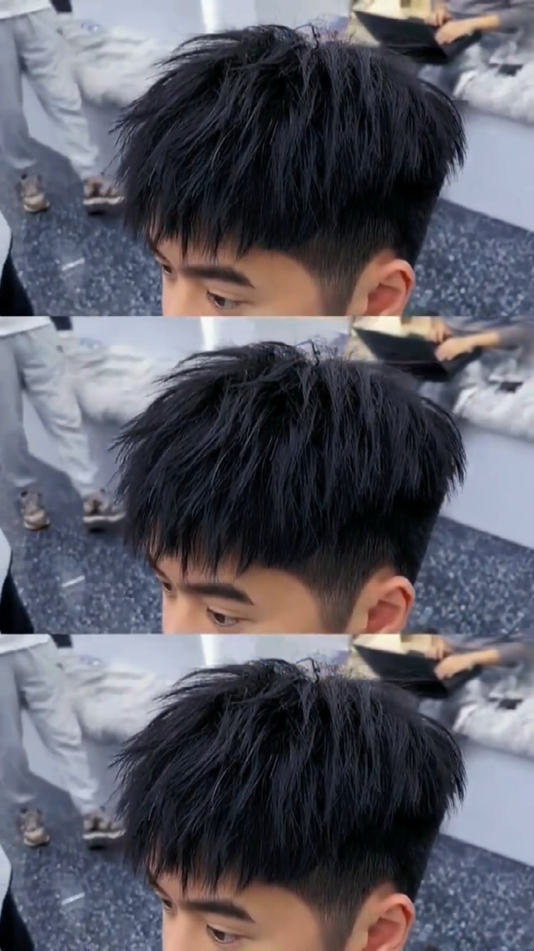 玉林烫发染发#男生超帅钢夹烫,女朋友跟着排队