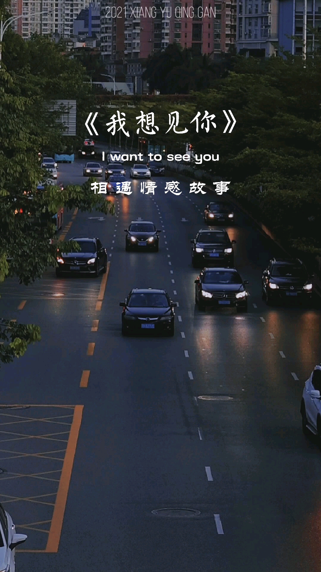 扎心情感语录#我想见你,哪怕一眼