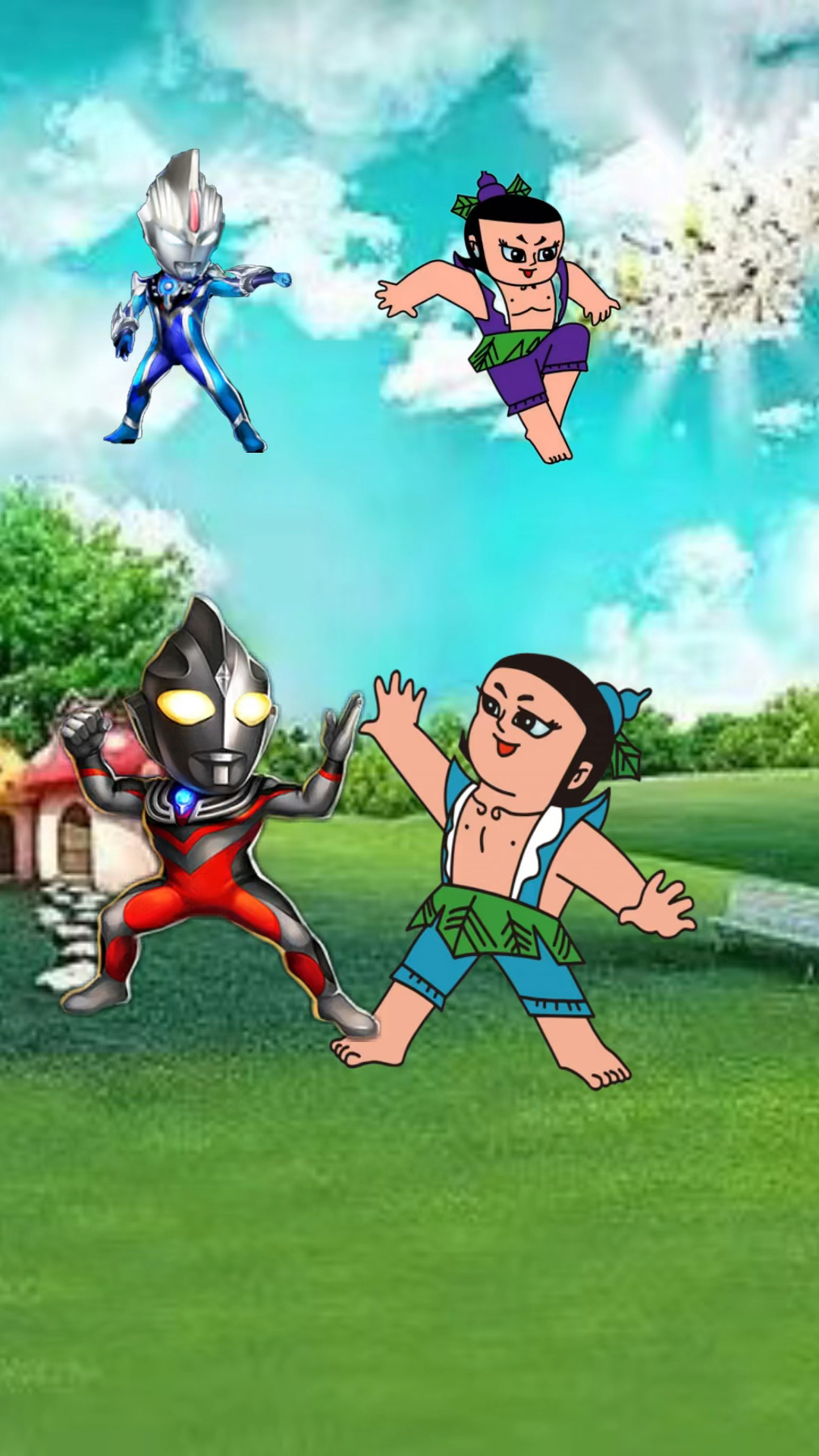 破壳计划#奥特曼和葫芦娃一起去西天啦!