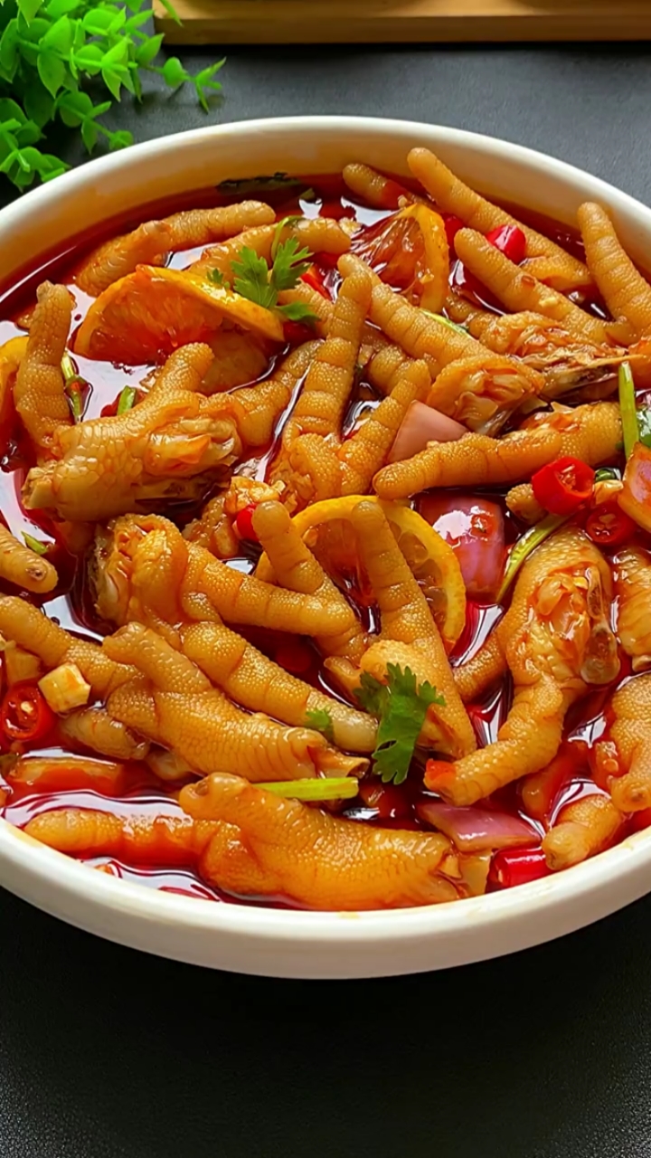 秀出你的拿手菜#柠檬泰式风味鸡爪969696919191-度小视