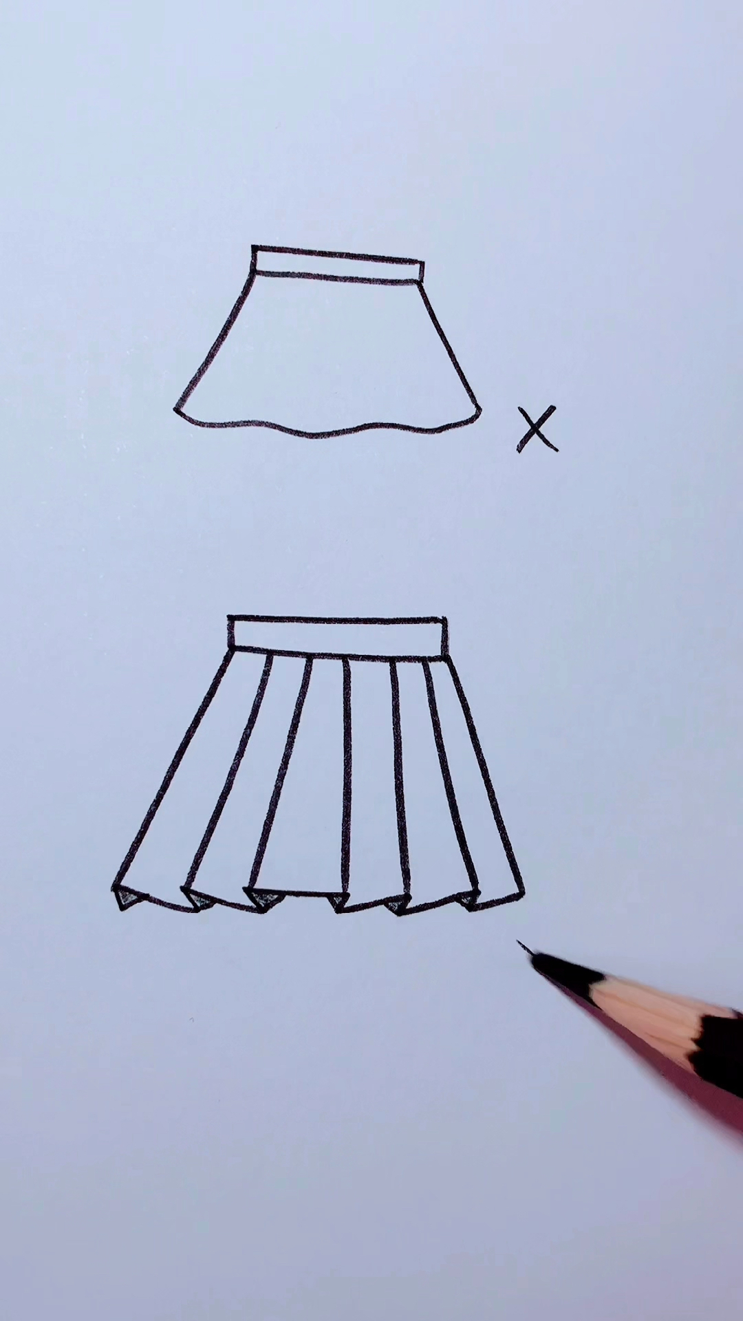 画画原来如此简单画裙子小技巧