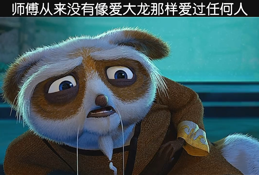 功夫熊猫#师傅从来没有像爱大龙那样爱过任何人