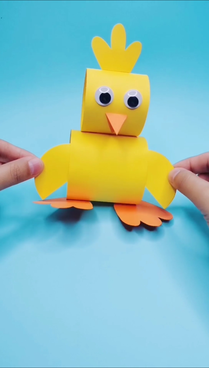 手工制作可爱的立体小黄鸭手工