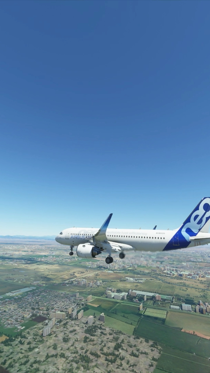 空客a320neo,窄体机是要晃一些,模拟-全民小视频