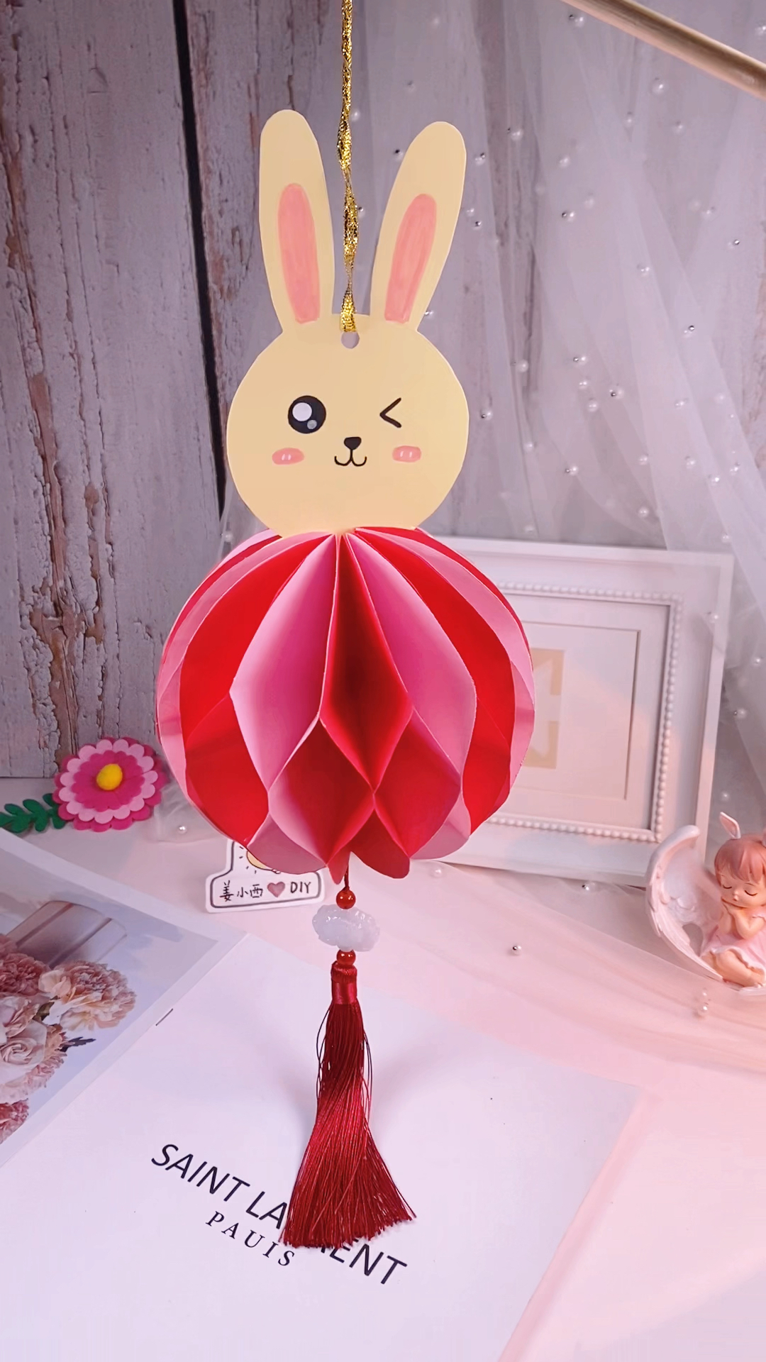 中秋中秋节做可爱的小兔灯笼