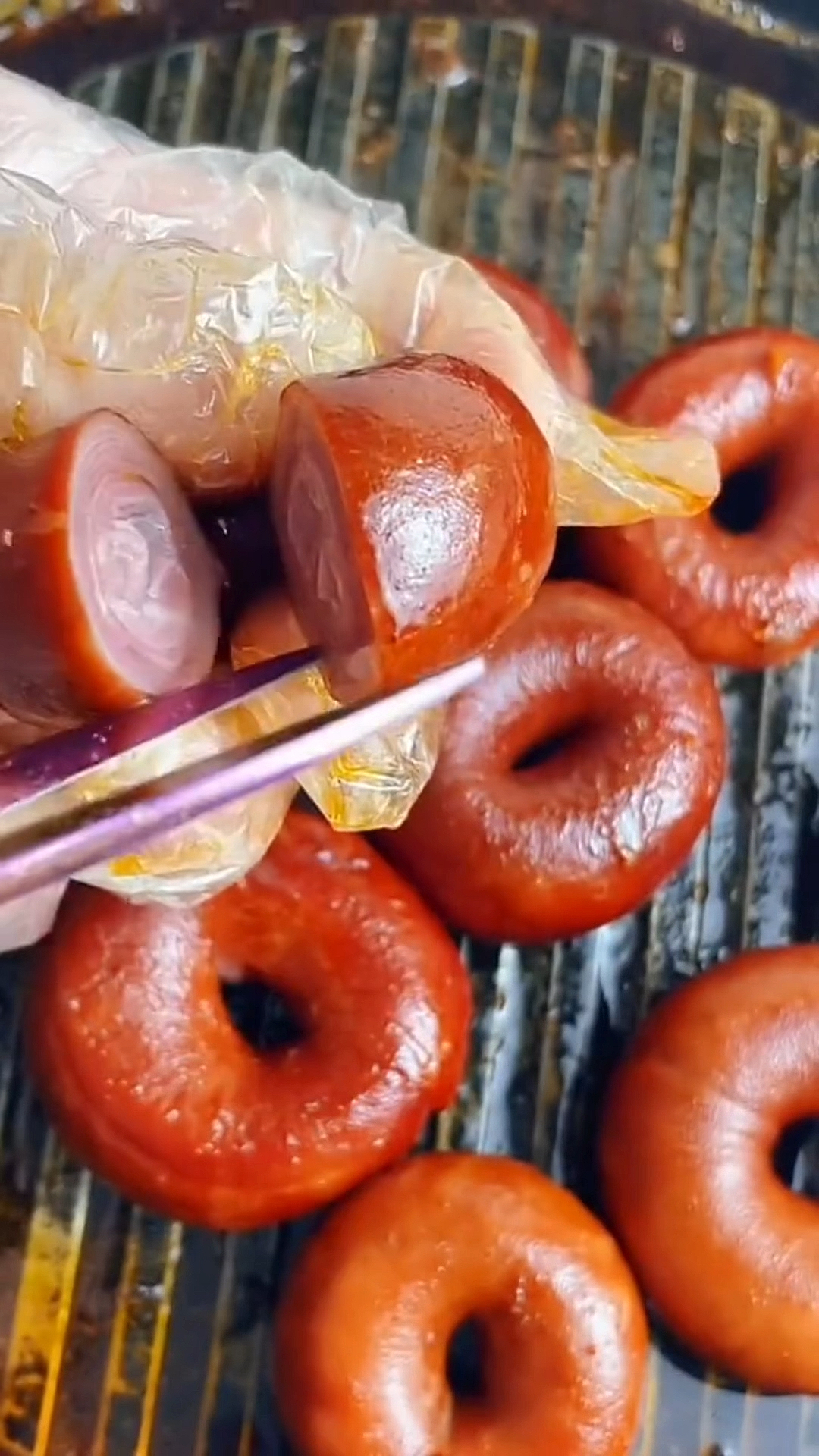 美食##美食#网红圈圈肠