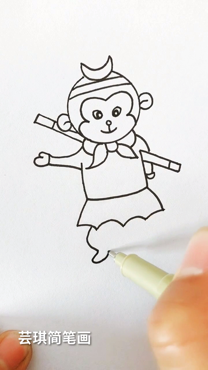 我想上热门用硬币画孙悟空