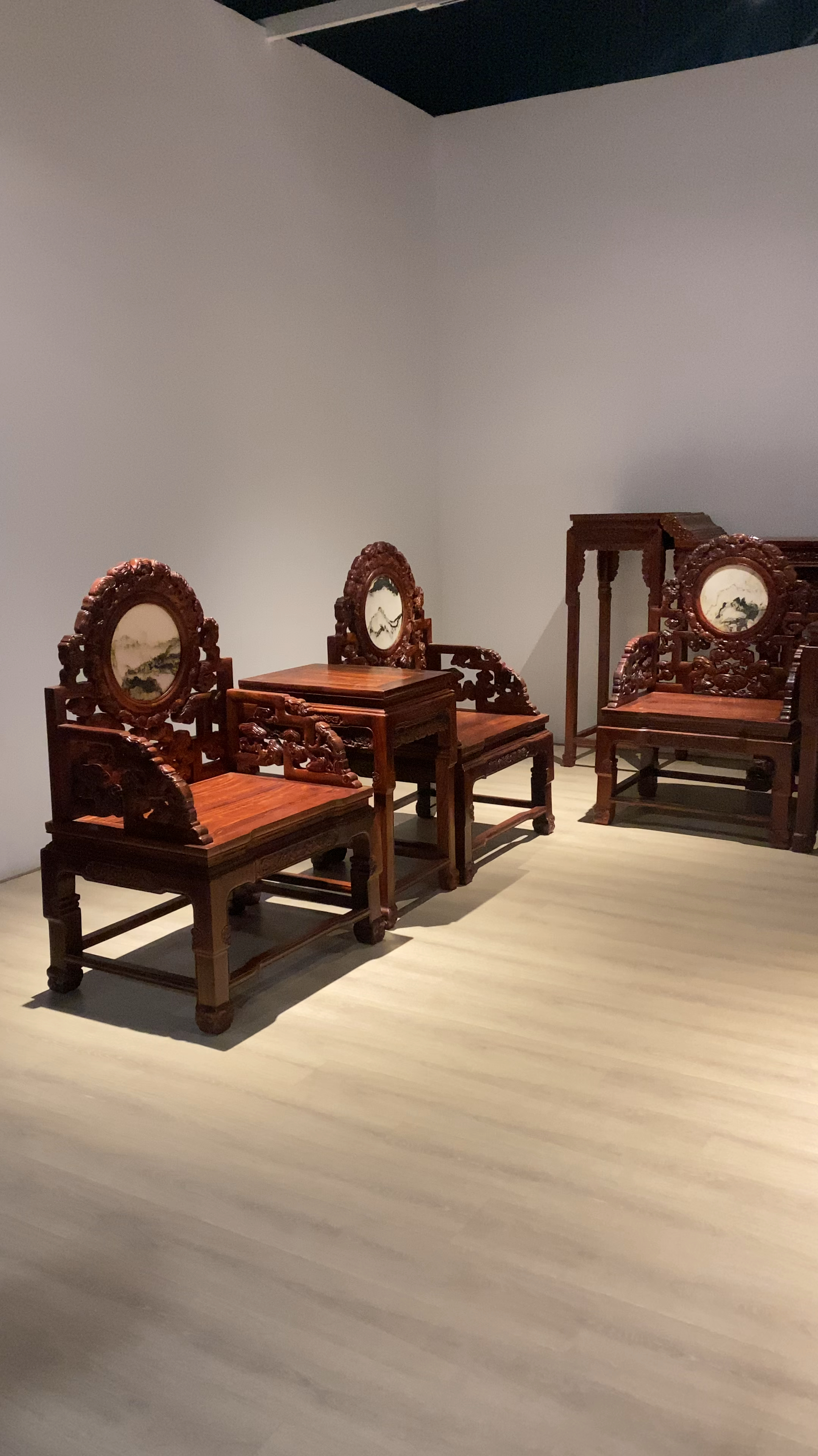 古典红木家具#血檀中堂十二件套-度小视