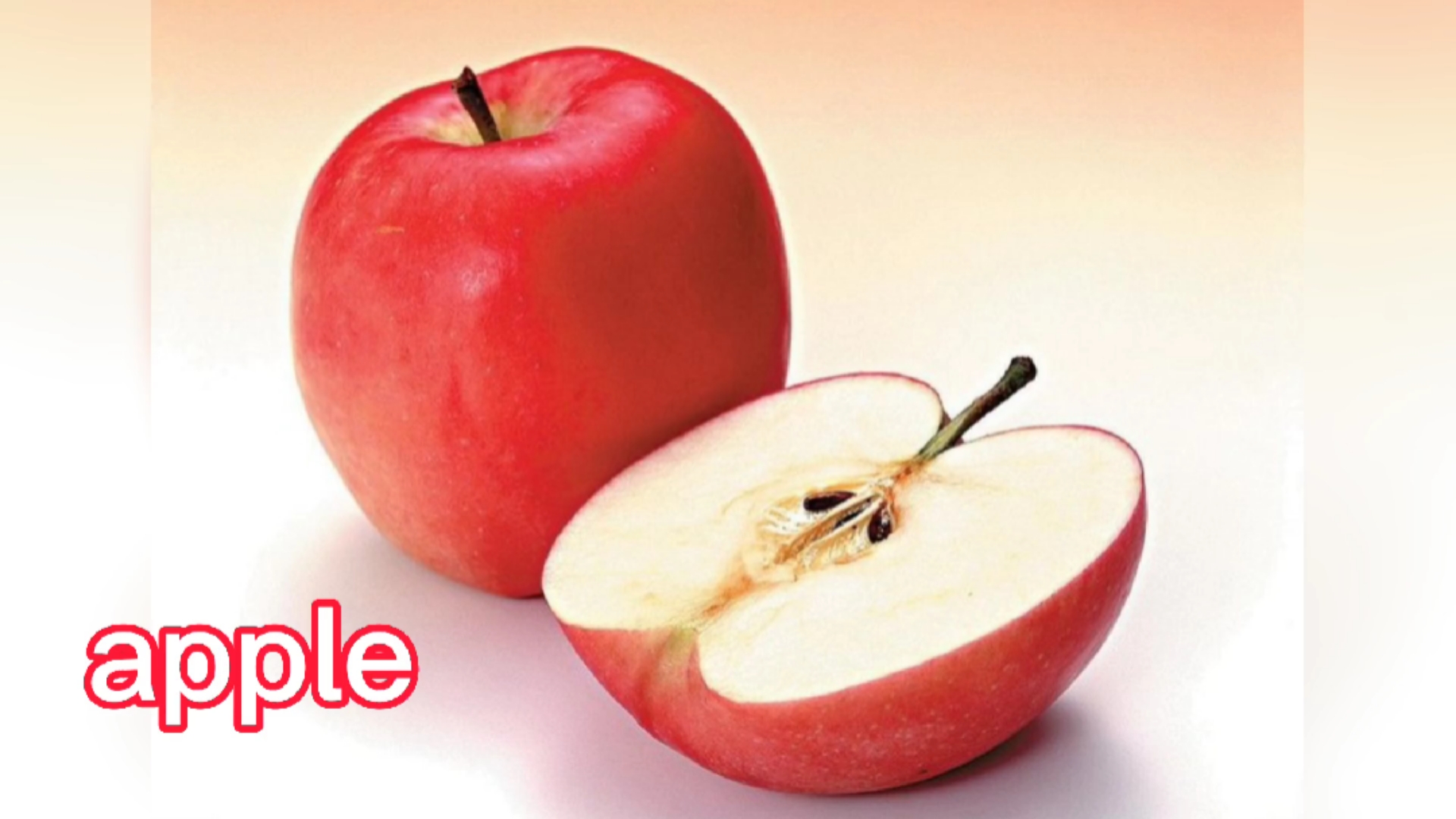 零基础学英语英语学习从身边的名词开始apple