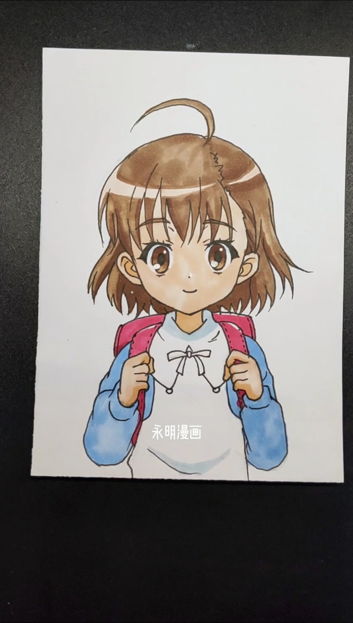 动漫手绘手绘炮姐御坂美琴小时候的样子和长大后的样子